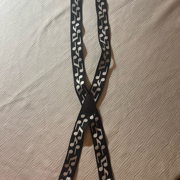 Other - SALE! Black and White Music Note Suspenders